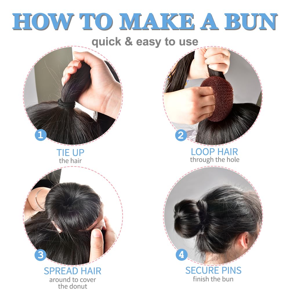 TsMADDTs 20 pinces U noires fixent fermement le chignon.