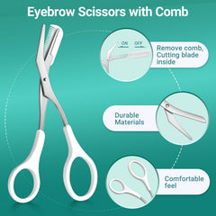 TsMADDTs pinces sourcils plates, capture rapide des poils fins.