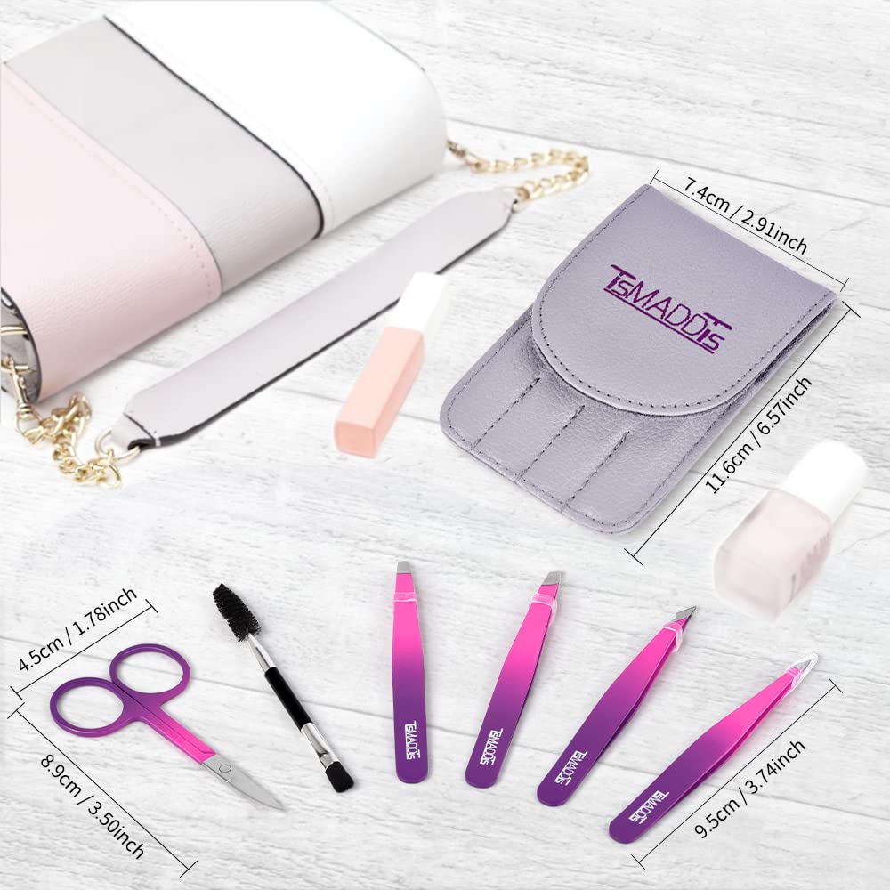 Pinces à sourcils portables TsMADDTs idéales pour sac et voyage.