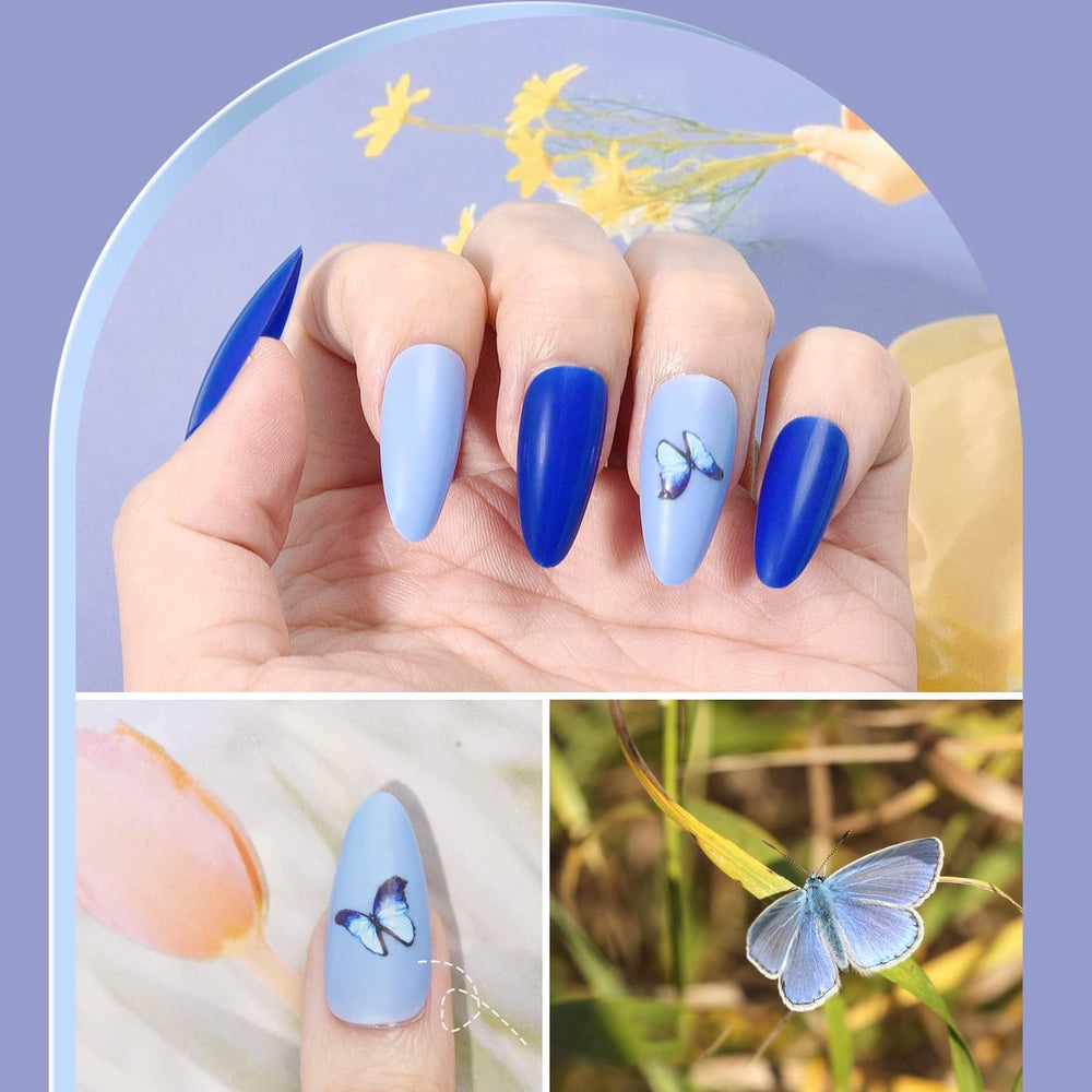 TsMADDTs stickers nail art fleurs et papillons pour personnaliser