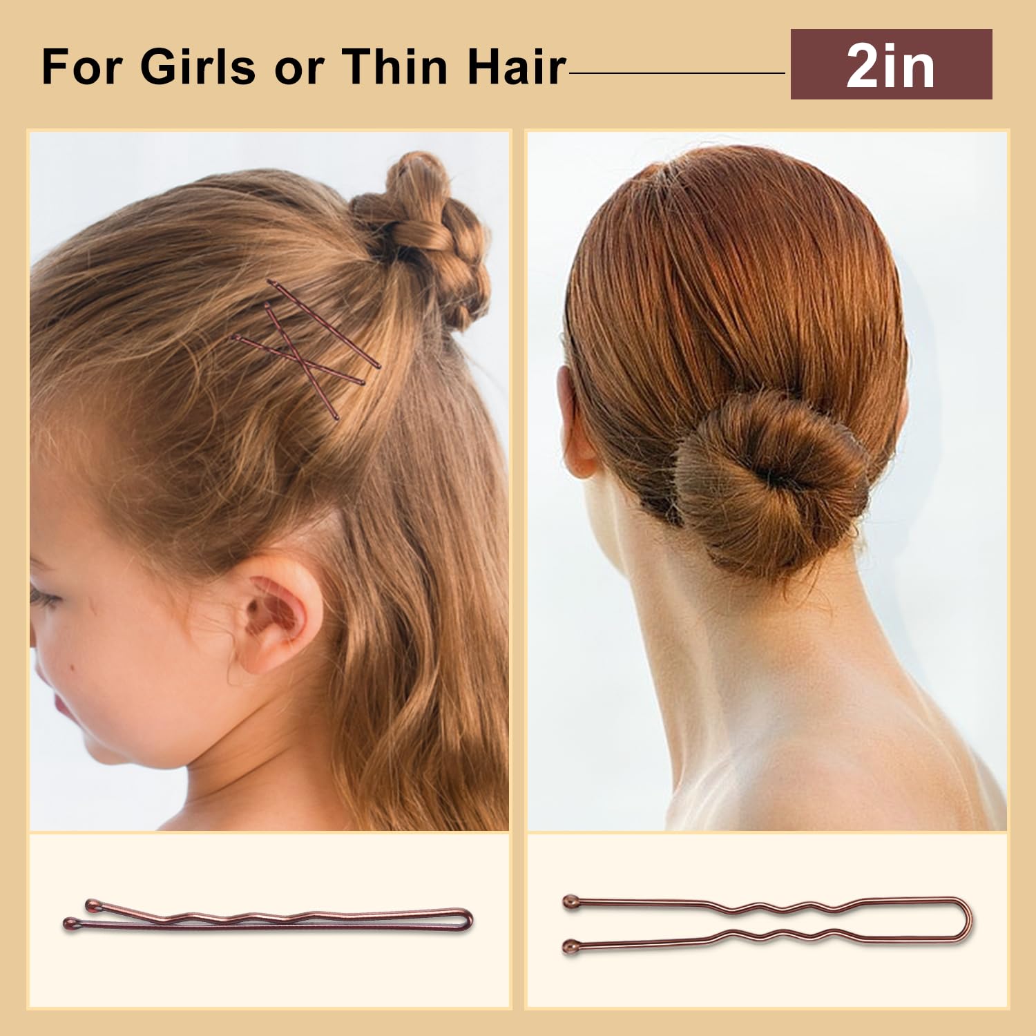TsMADDTs ensemble pinces-cheveux, boîte pratique à emporter.