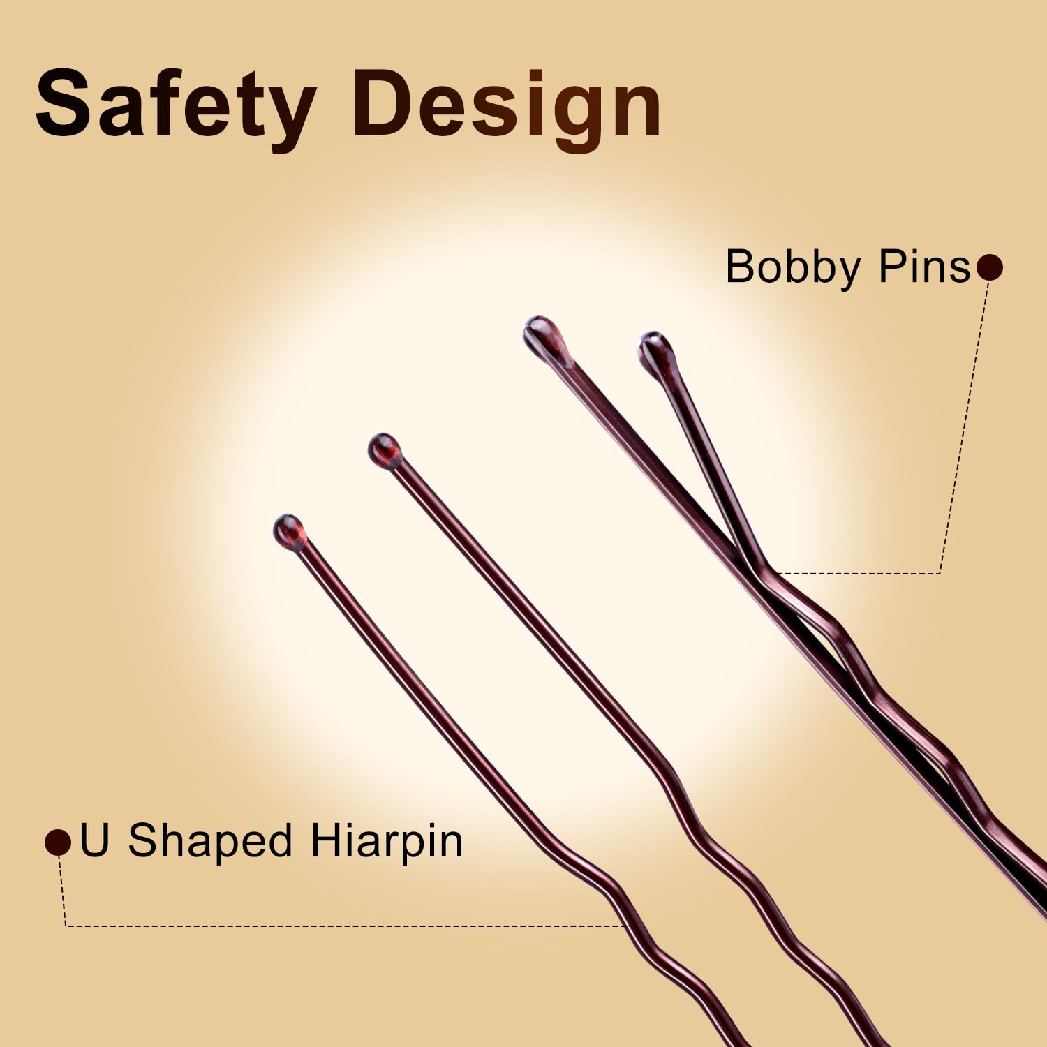 TsMADDTs pinces-cheveux U ondulées, design élégant et fiable.