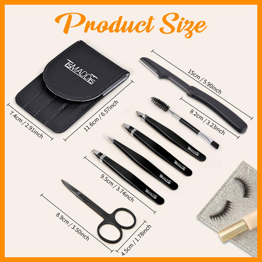TsMADDTs ciseaux sourcils incurvés pour tailler les courbes