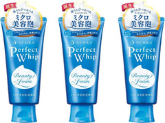 TSTADVANCE Senka Perfect Whip, gel nettoyant visage floral, hydratation rapide.