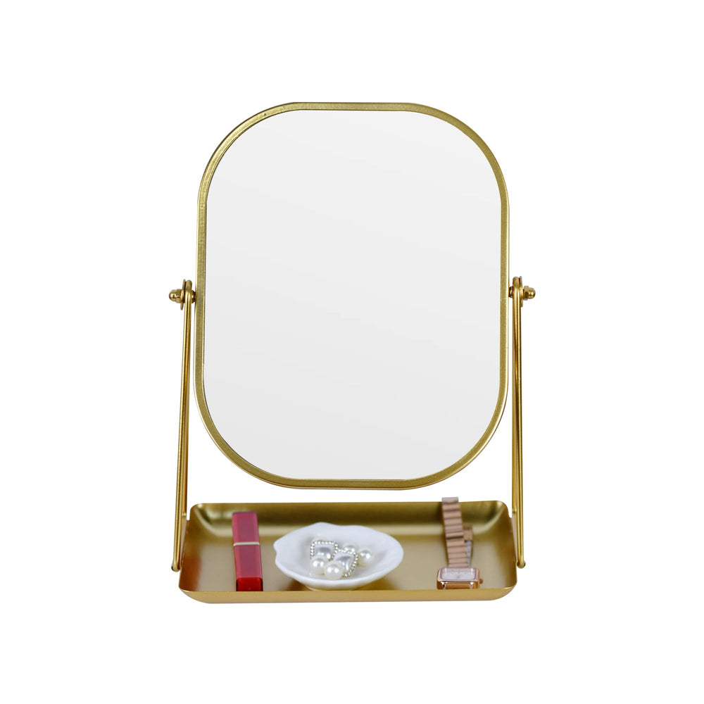 Miroir maquillage rotatif 360 Tstarer avec rangement, pratique pour l'organisation.
