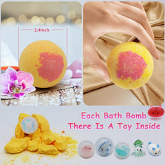 TTRWIN bombes de bain, bulles colorées pendant le bain.