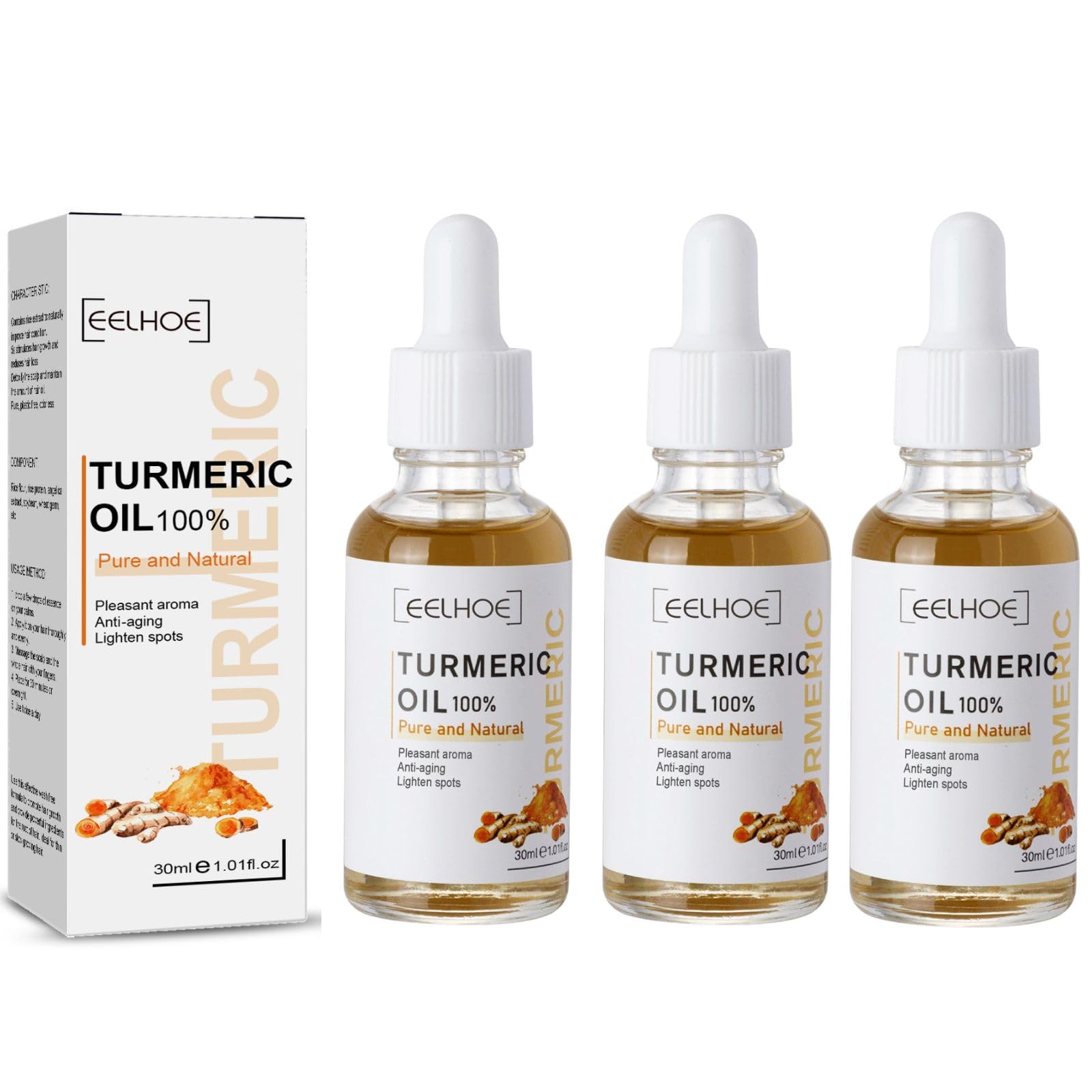 TTYRBF sérum curcuma – Bouteille : apaise et illumine la peau en profondeur.