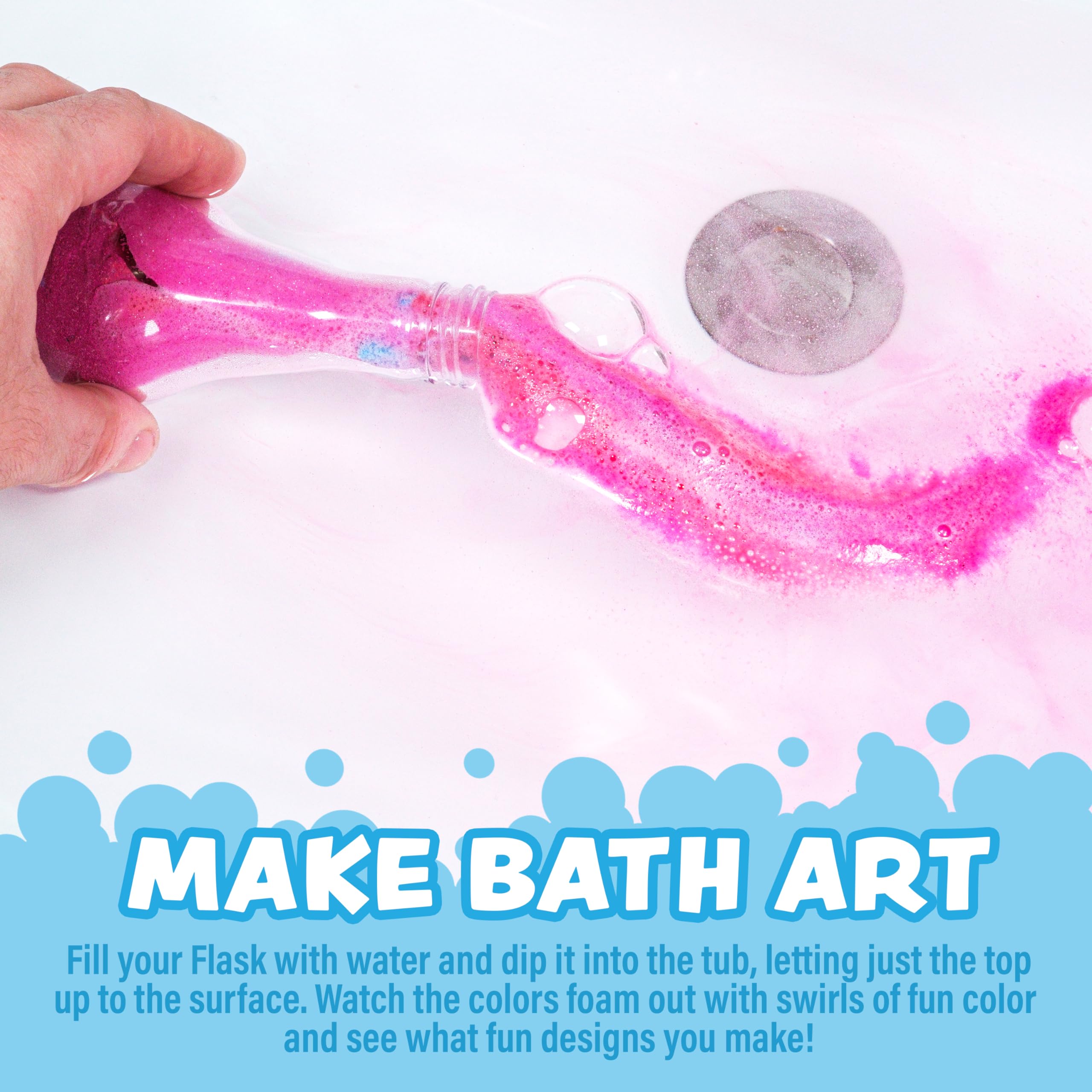 Tub Works Bains Potions jeu sensoriel : parfait pour l'éveil et le plaisir.