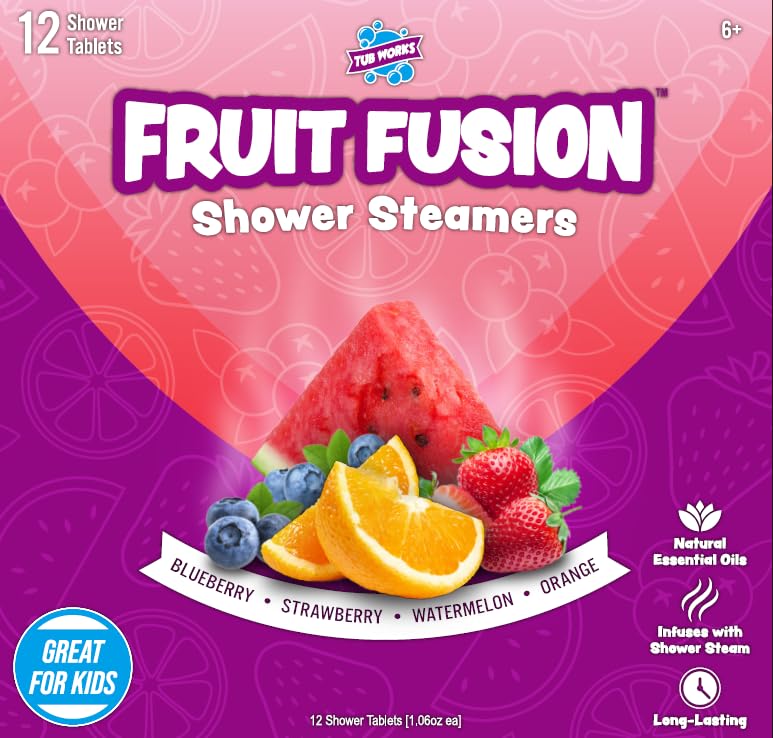 Tub Works Fruit Fusion gift box presents a playful bath alternative for kids.