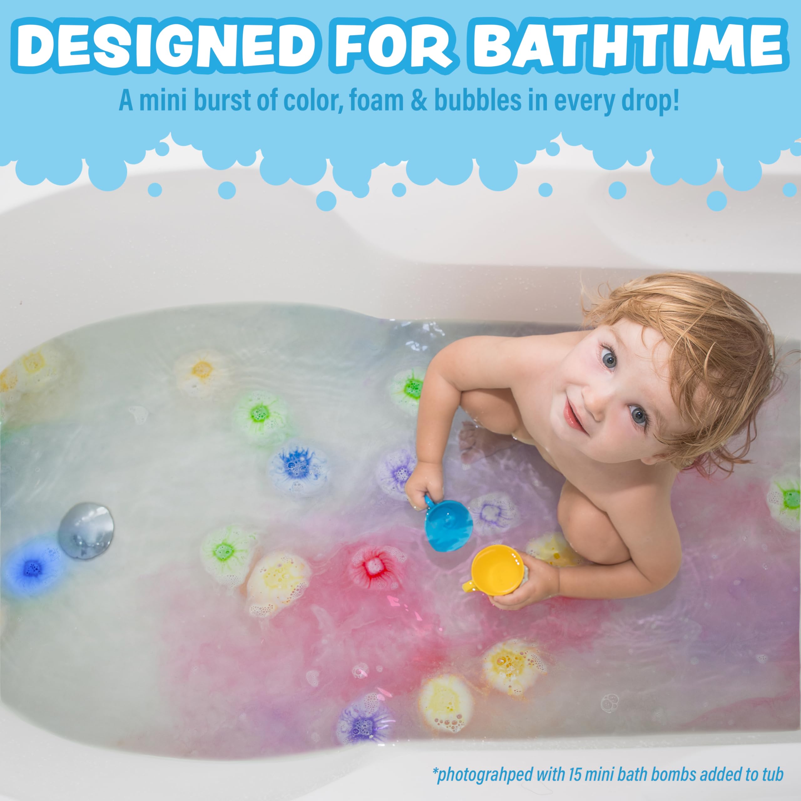 Tub Works Lil' Bursts jaune: teinte joyeuse pour le bain des tout-petits.