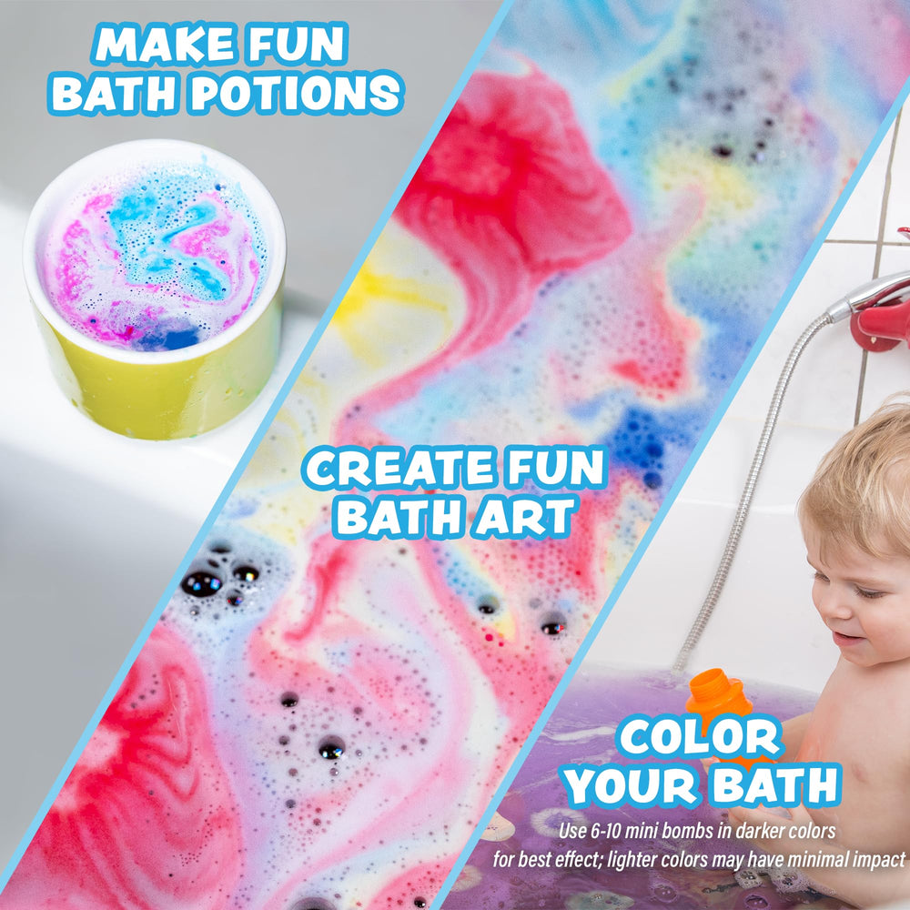 Tub Works Lil' Bursts cosmiques mousse: mousse légère qui dépose des touches de couleur.