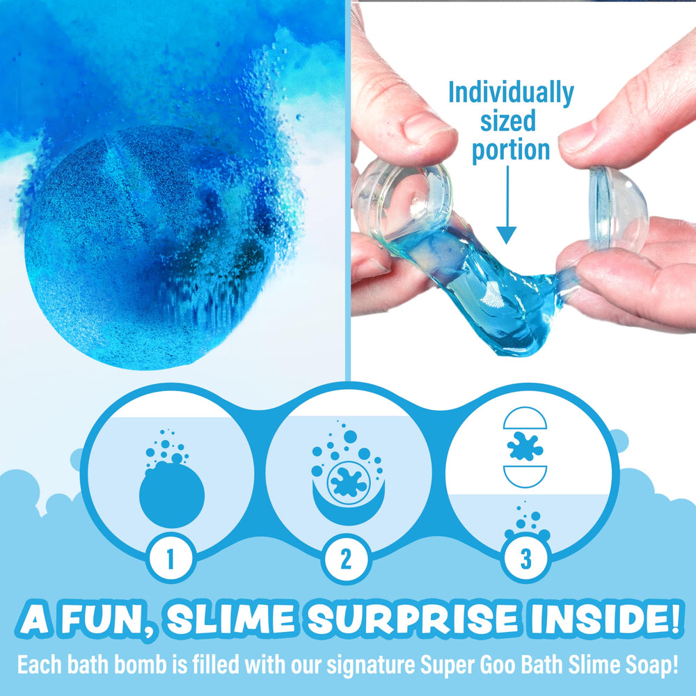 Tub Works open bomb reveals slime soap for squishy fun