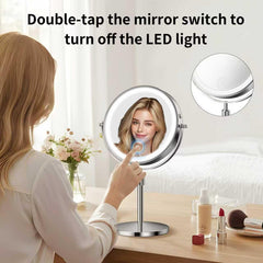 Miroir tubbede interrupteurs tactiles pour régler 1x et 30x