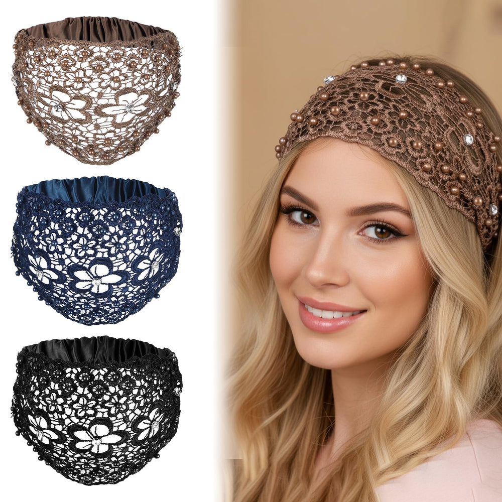 Bandeau large Tucnoeu avec cristaux et perles pour un look bohème élégant.