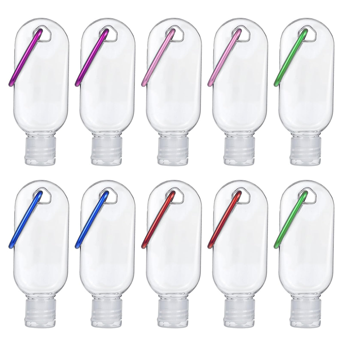 Tucnoeu flacons porte-clés 50 ml, ensemble pratique pour voyage