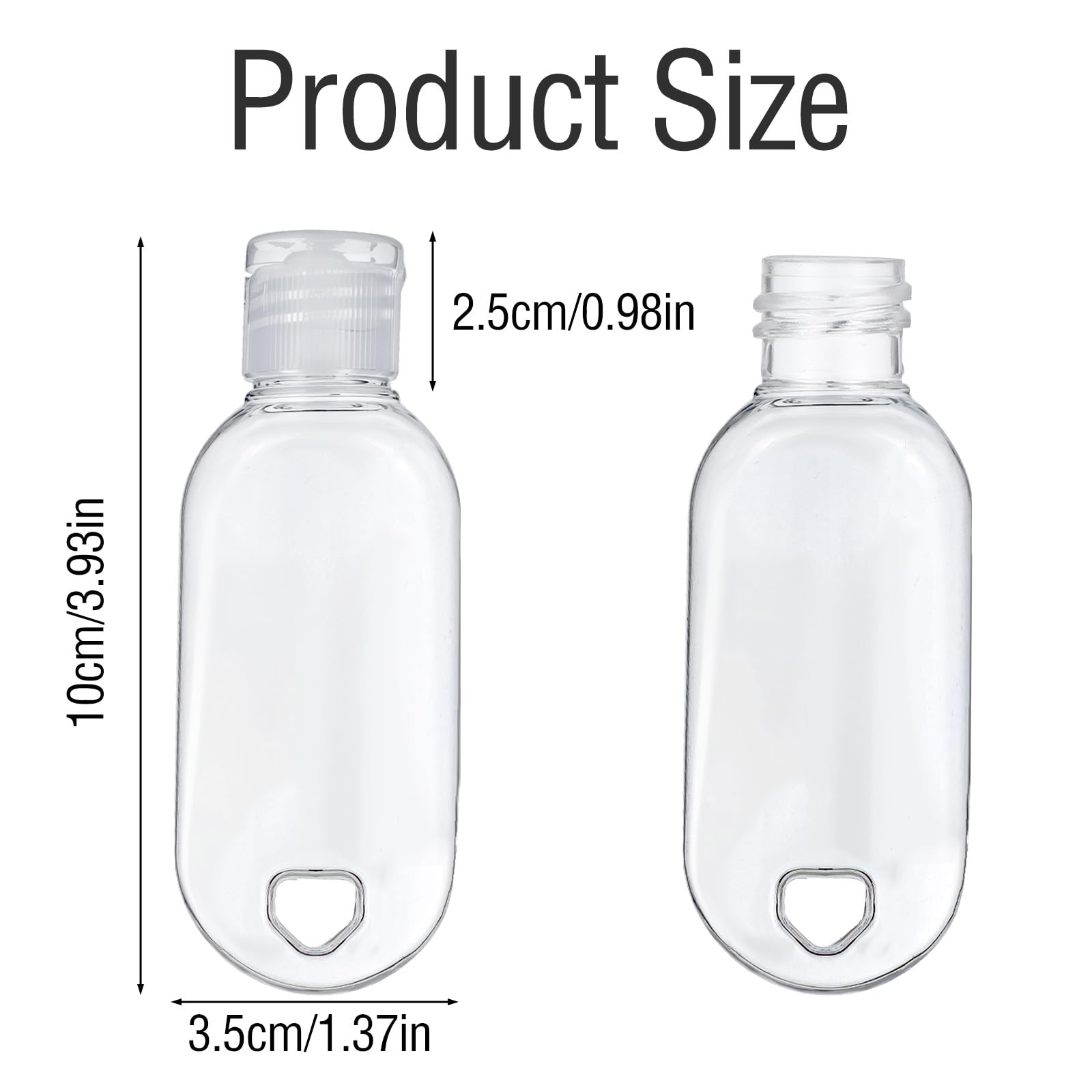 Tucnoeu flacon 50 ml léger et portable