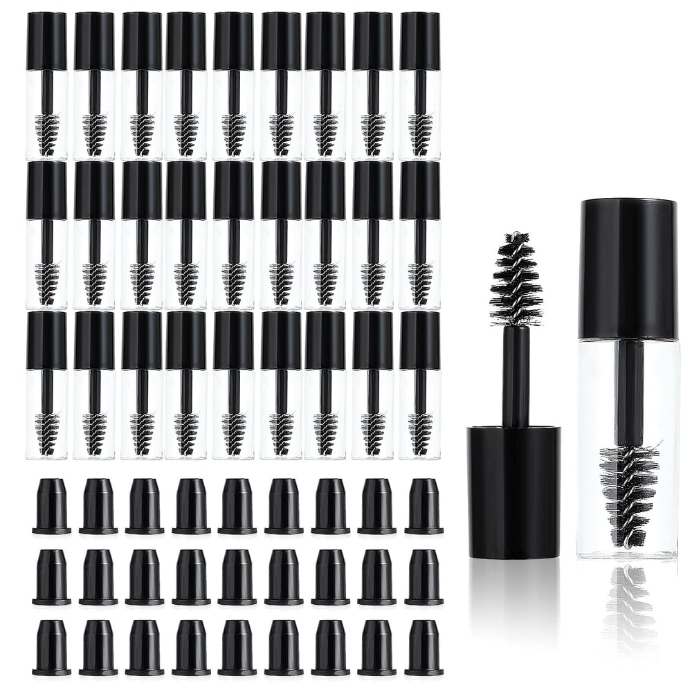 Flacons mascara vides Tucnoeu 3 ml avec brosse, pratique pour retouches rapides.