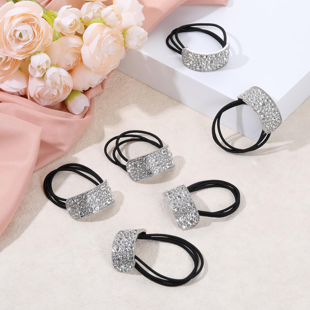 Tucnoeu serre-cheveux cristal argent durable, résiste à l'usage répété.