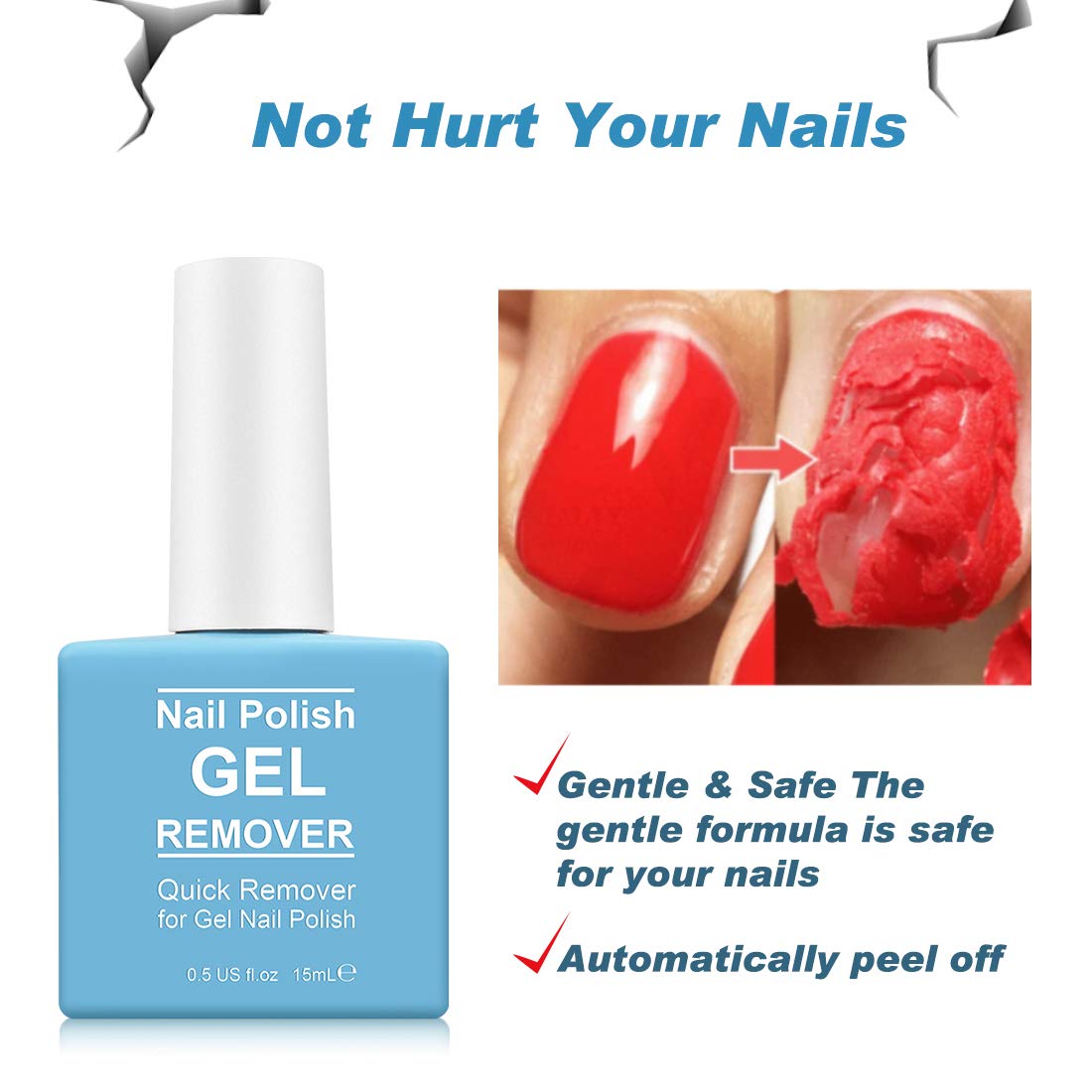 Tudiqe quick removal in 2-5 minutes demonstrated on nails