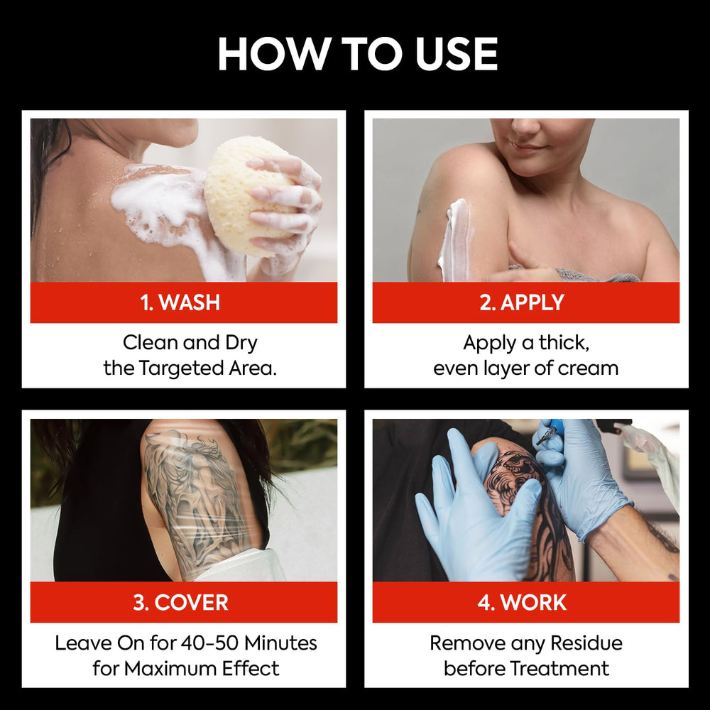 Tuiwaro Numbing Cream vegan and cruelty-free symbol displayed
