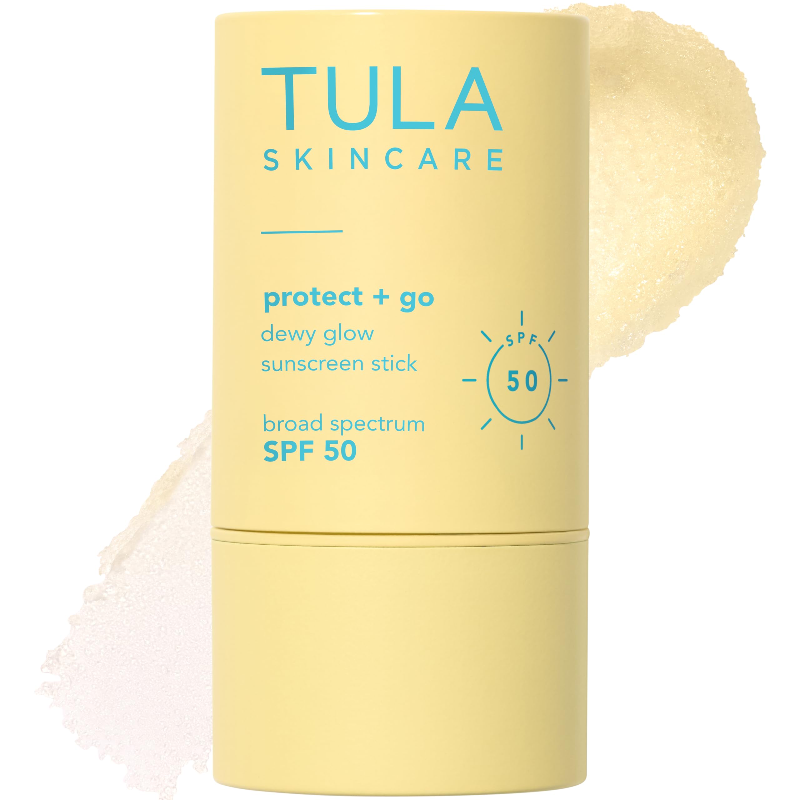 Stick solaire TULA appliqué sur le visage, fini invisible.