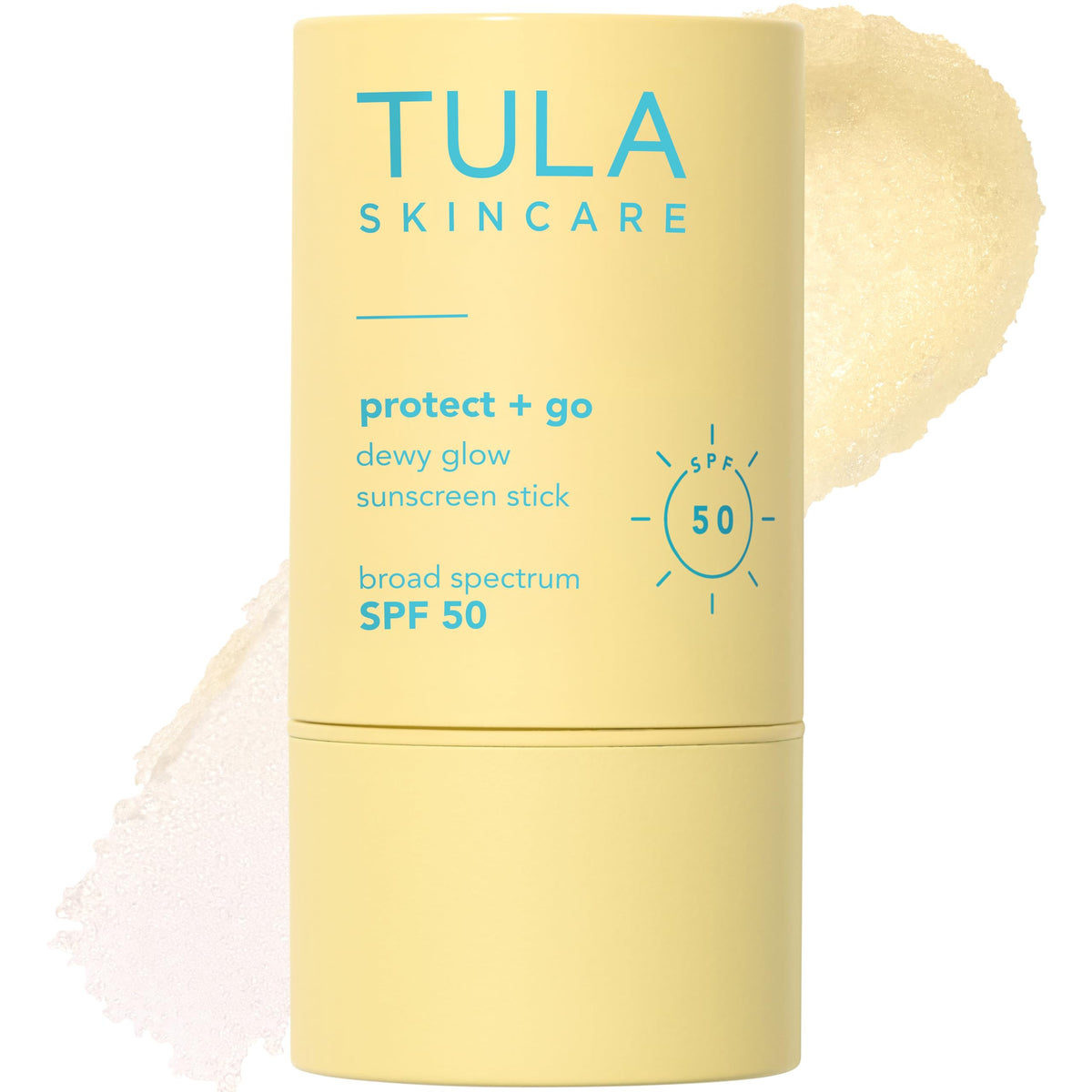 Stick solaire TULA appliqué sur le visage, fini invisible.