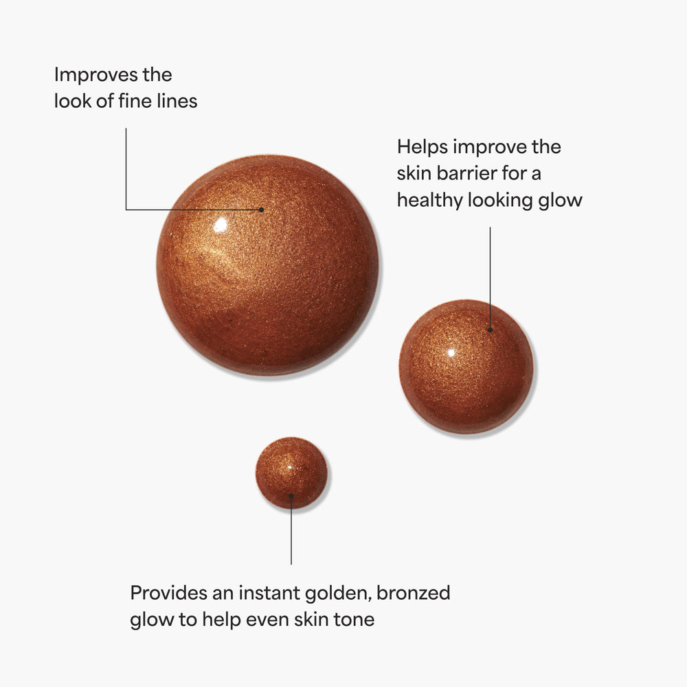 Flacon 30 ml de TULA Bronze Boost Glow pour une application pratique.