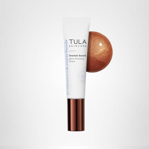 Packaging élégant de TULA Bronze Boost Glow, facile à ranger.