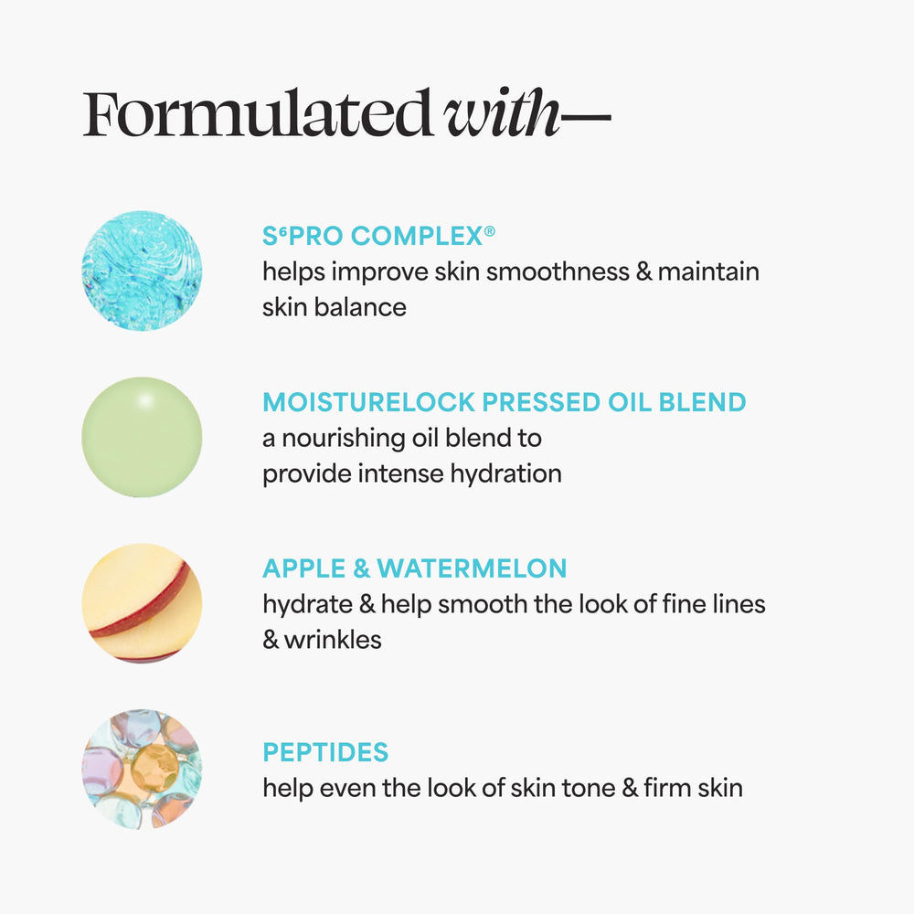 Application after serum during day and night routines with TULA 24-7 Moisture Cream.