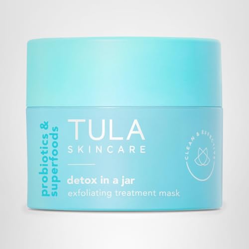 TULA Detox – vitamine E et huile de soja pour hydratation légère.