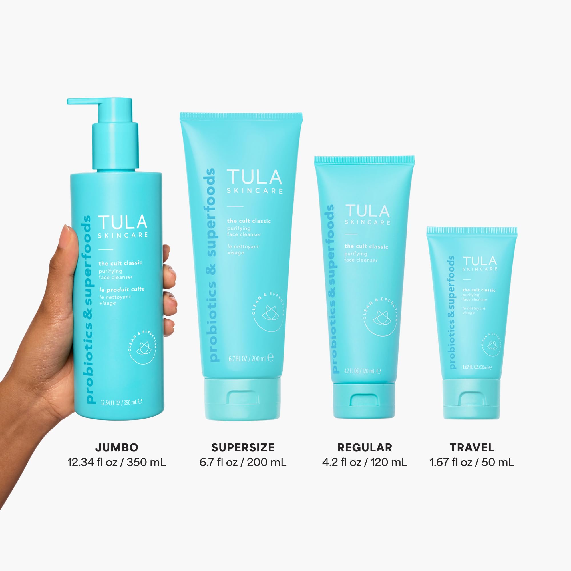 TULA gel moussant purifiant texture mousse légère nettoie les pores