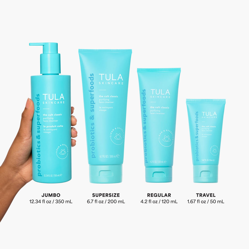 TULA gel moussant purifiant texture mousse légère nettoie les pores
