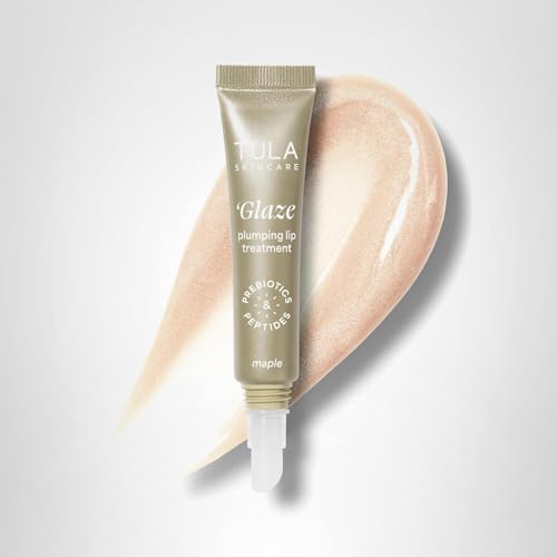 Usage quotidien du soin lèvres TULA Glaze Maple.