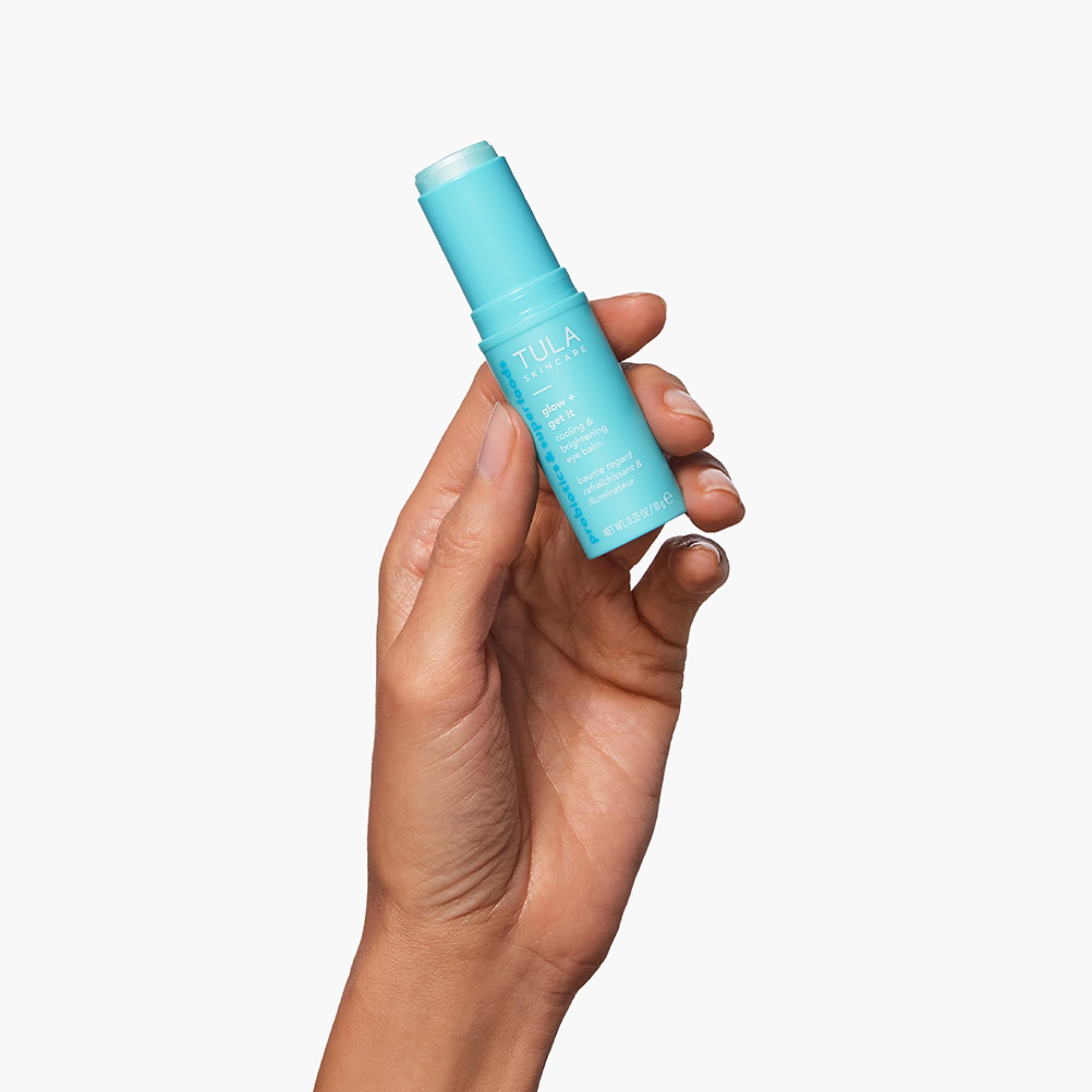 TULA Glow & Get It Eye Balm – réduction visuelle des poches grâce à l’aloe et hyaluronique.