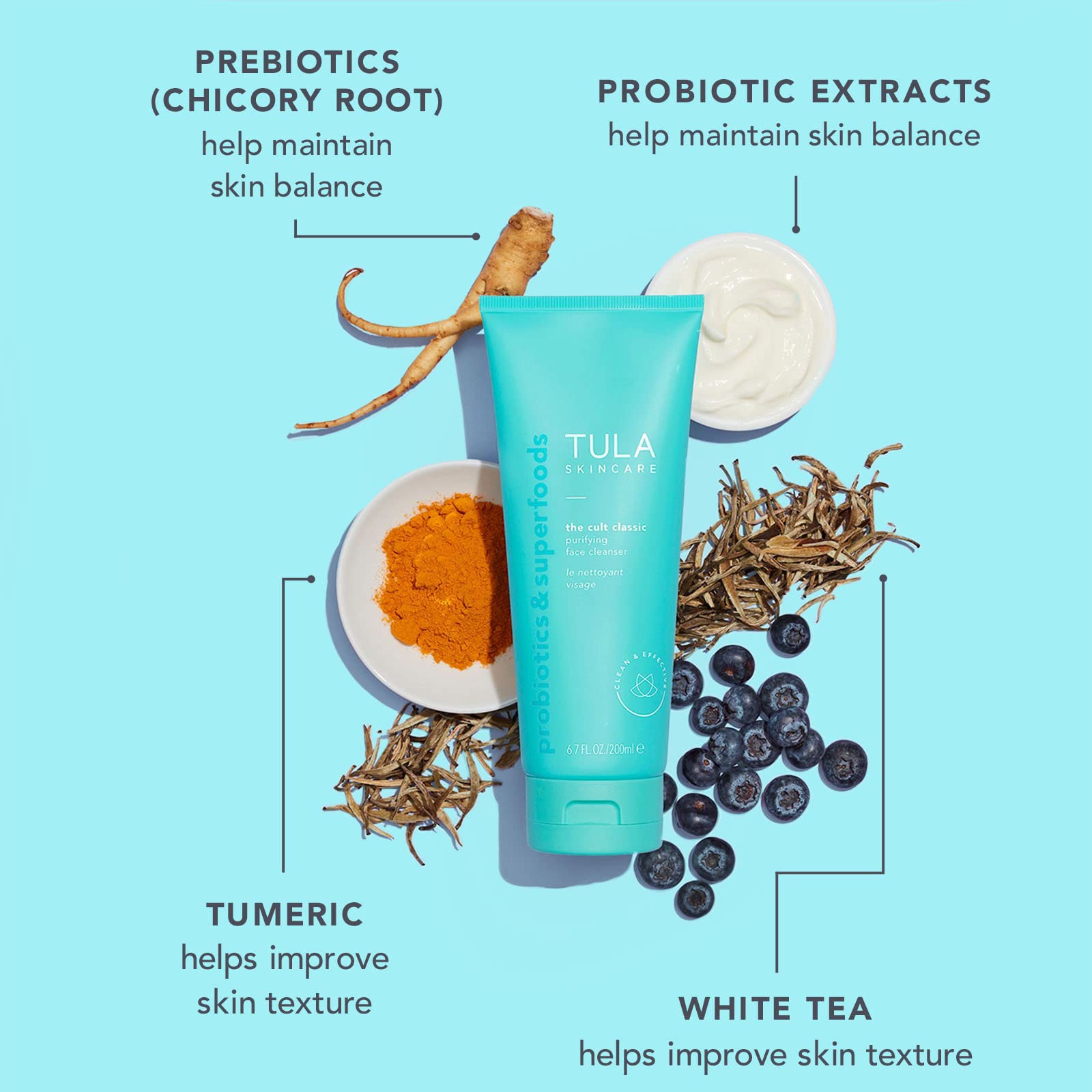 Routine express TULA en voyage pour teint frais et naturel.