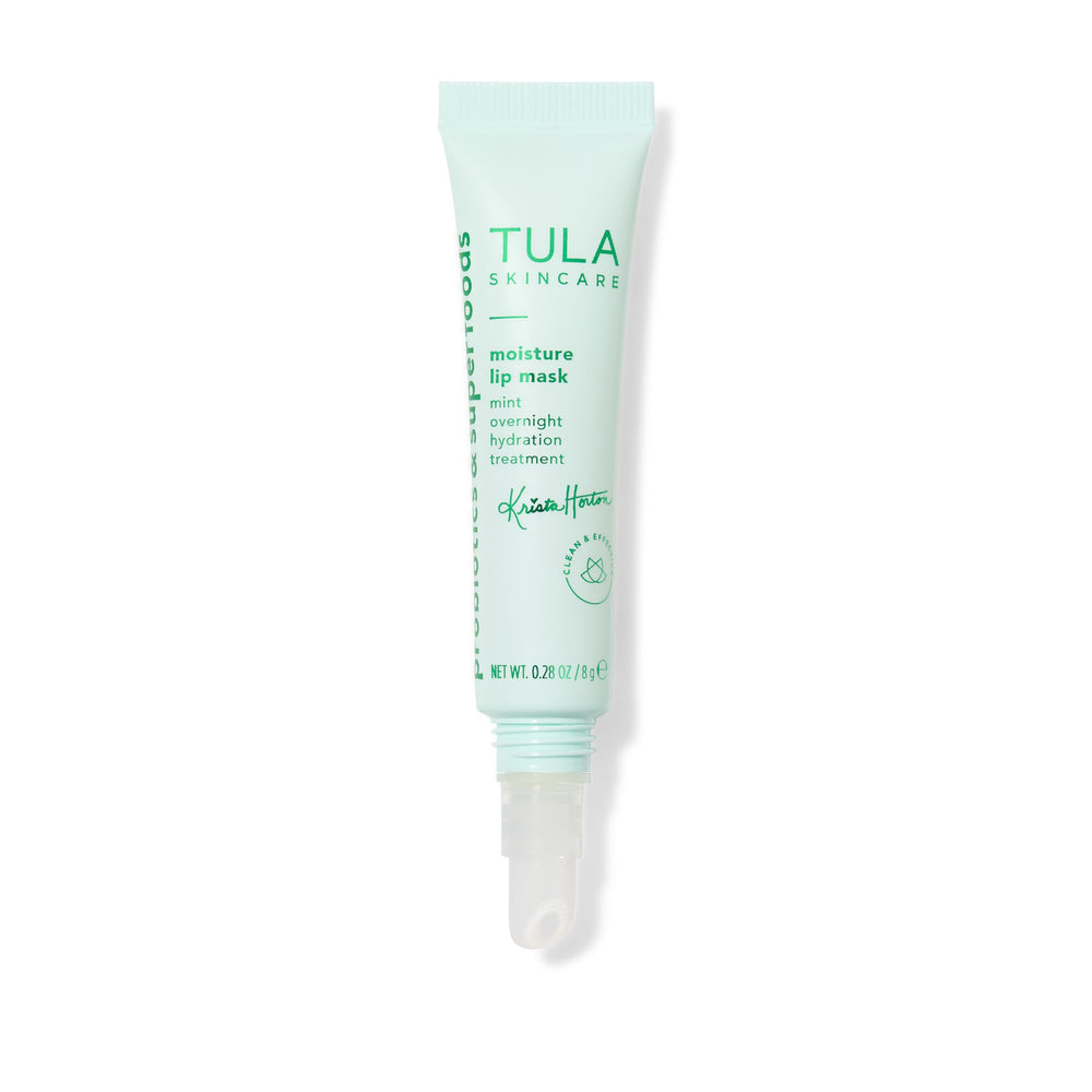 Utilisation nocturne du masque lèvres TULA pour soin réparateur pendant la nuit.