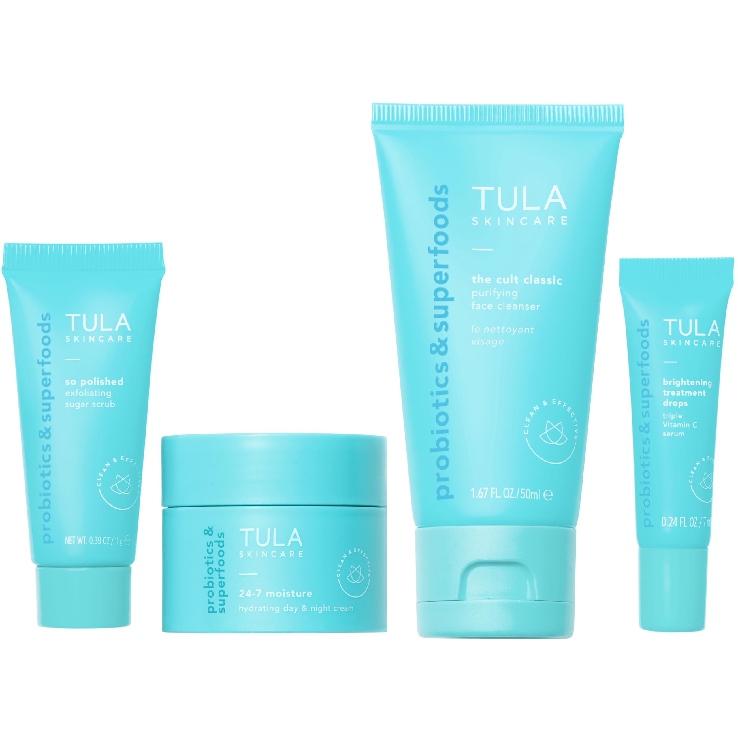 TULA nettoyant purifiant pour une peau nette lors des déplacements.