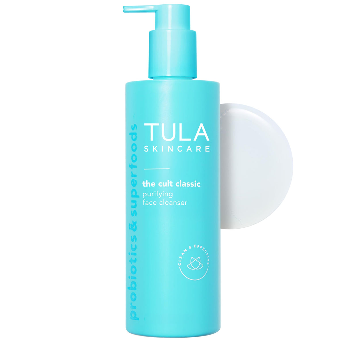 TULA Nettoyant Visage jumbo – bouteille pratique pour routine efficace.