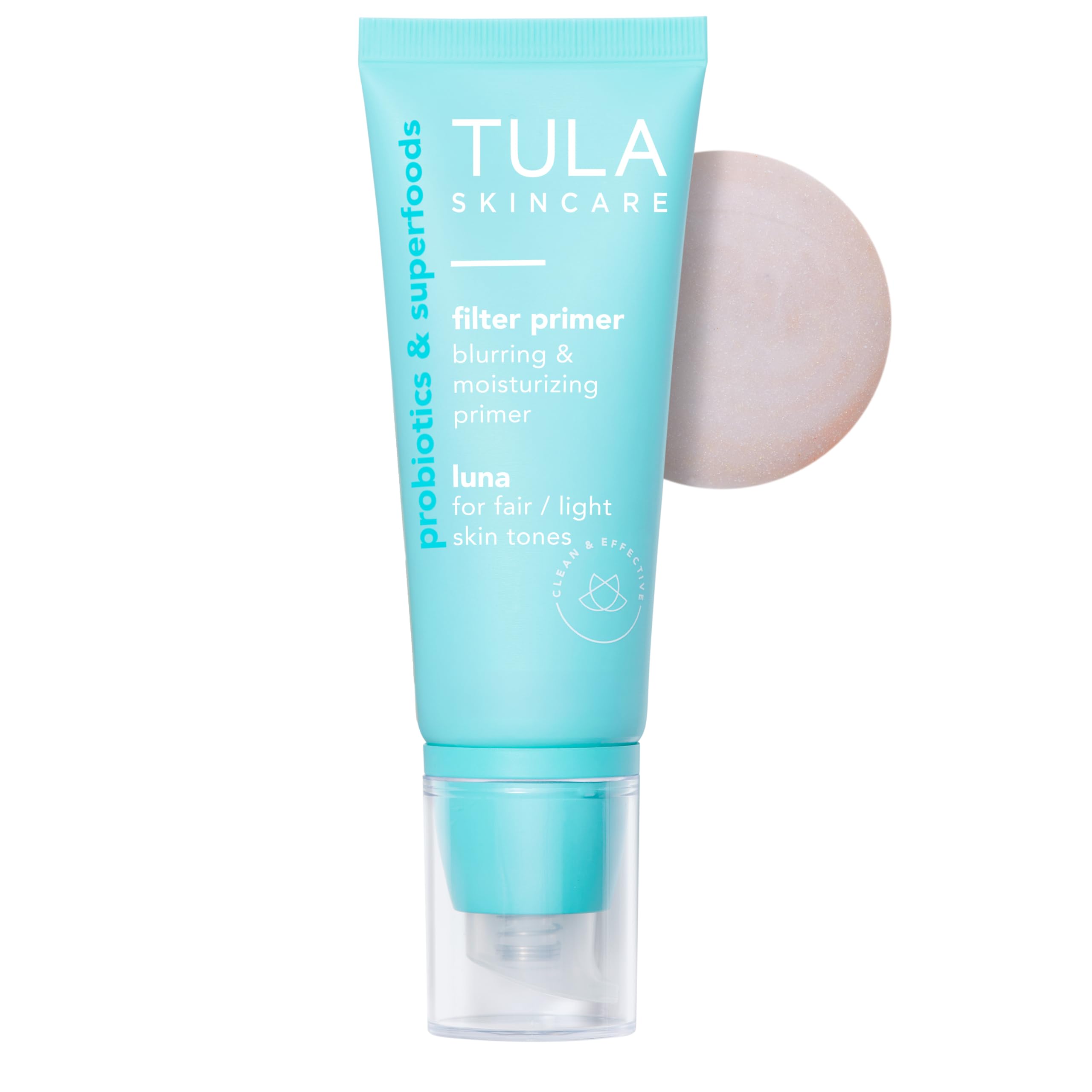 Base TULA Luna, bouteille pompe pratique pour une application rapide et mesurée.