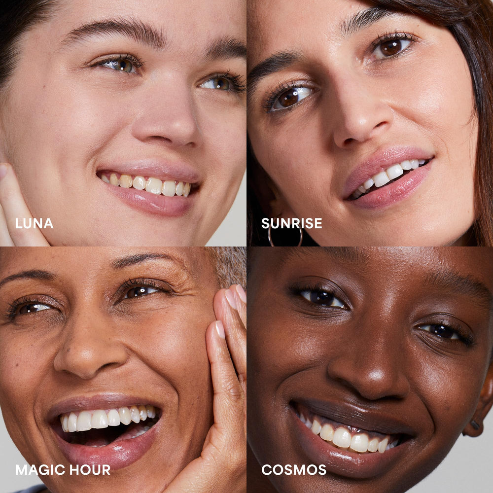Effet filtre lumineux de TULA Luna pour un glow naturel.