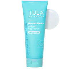 TULA Purifiant – bouteille de nettoyant visage sans parfum, utilisation quotidienne.
