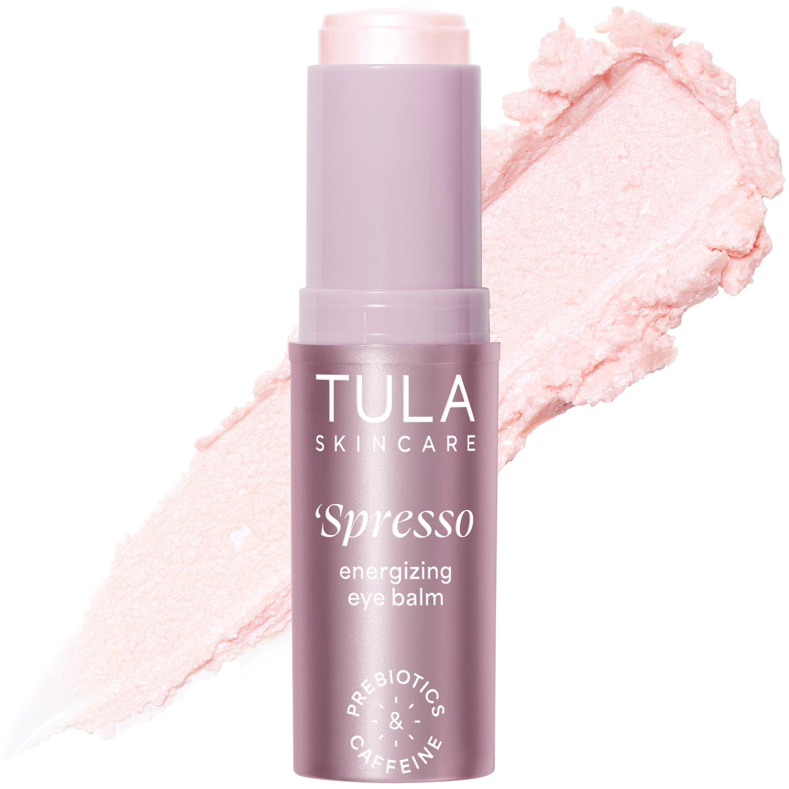 TULA Spresso Baume Yeux Energisant Rose Éclat – texture fraîche pour le contour des yeux.