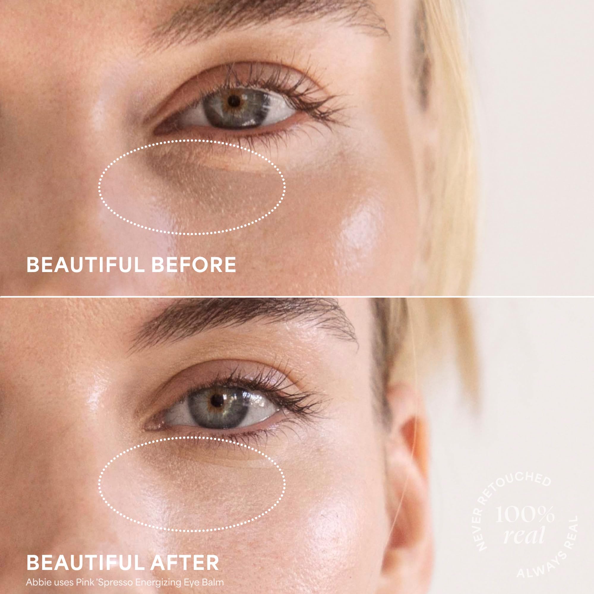 Texture crèmeuse du soin yeux TULA application douce
