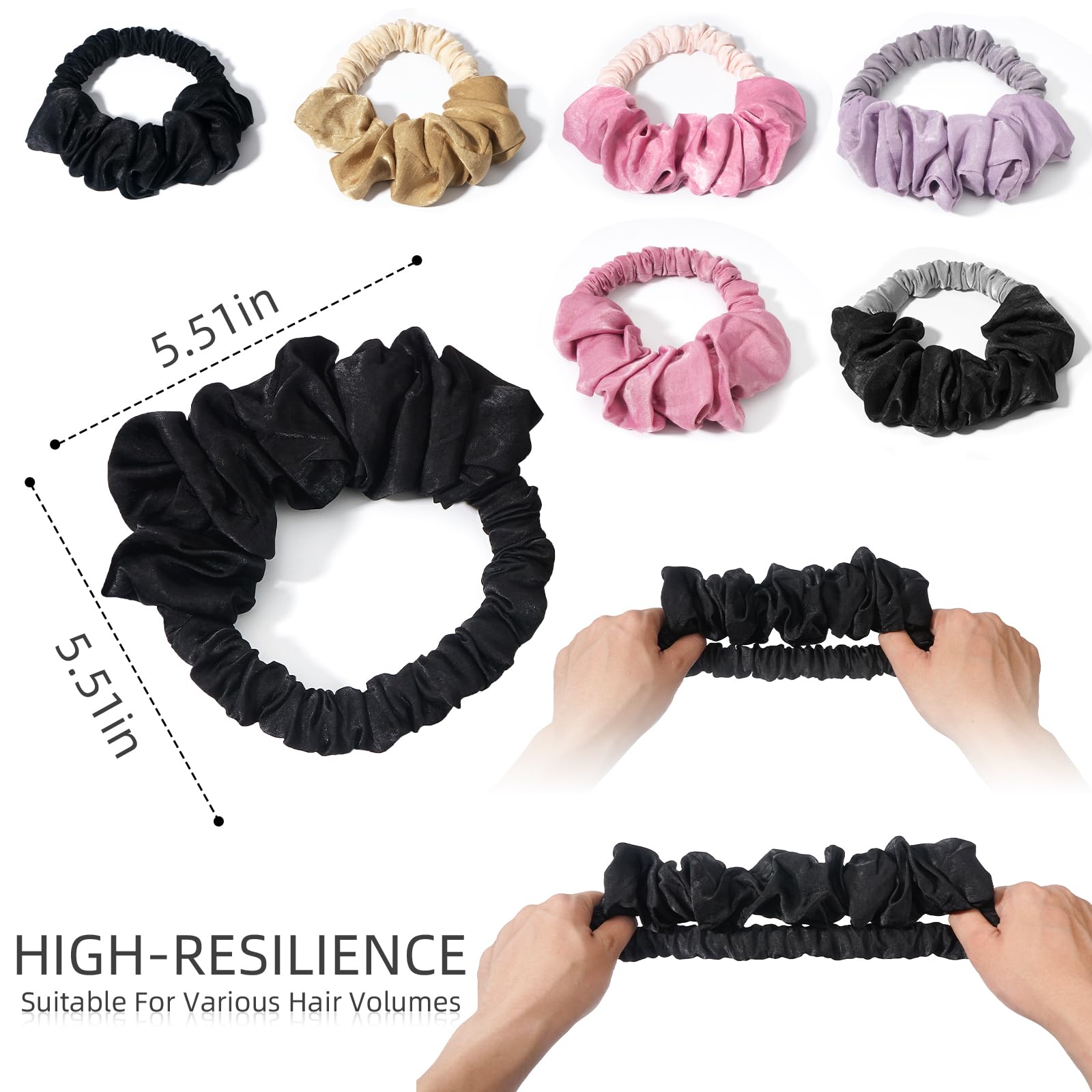 TULOBI Design noir élégant, accessoire coiffure discret et polyvalent.