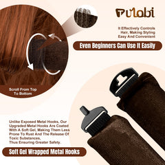 Tulobi foulard en soie inclus pour fixation confortable et douceur.