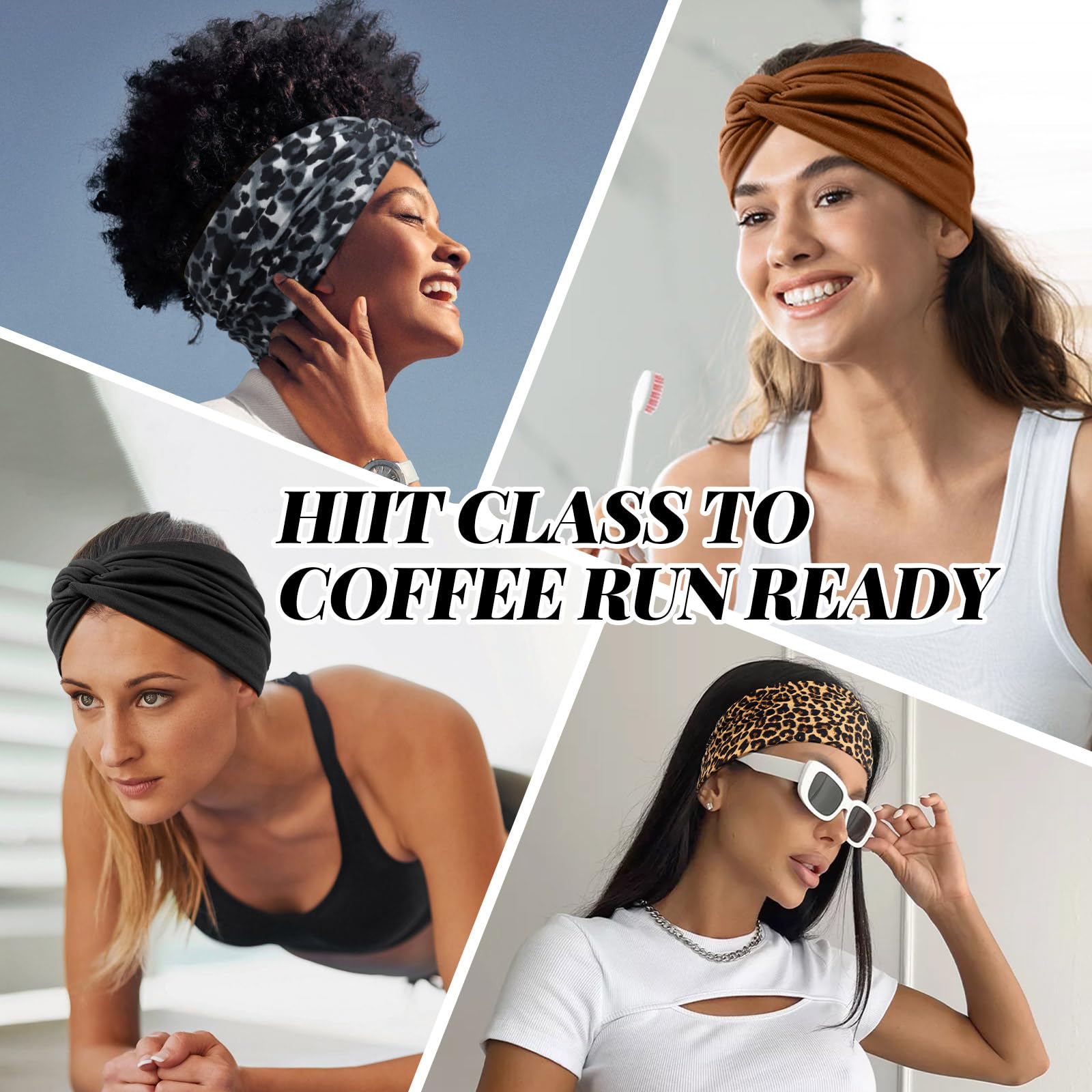 Bandeau Tumurup turban élastique, ajustement sûr pendant le sport.
