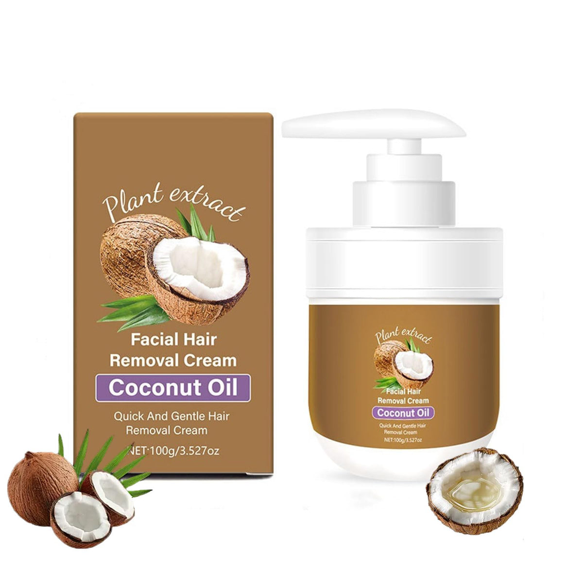 TUOSHITONG crème dépilatoire visage coco – application rapide et sans irritation.