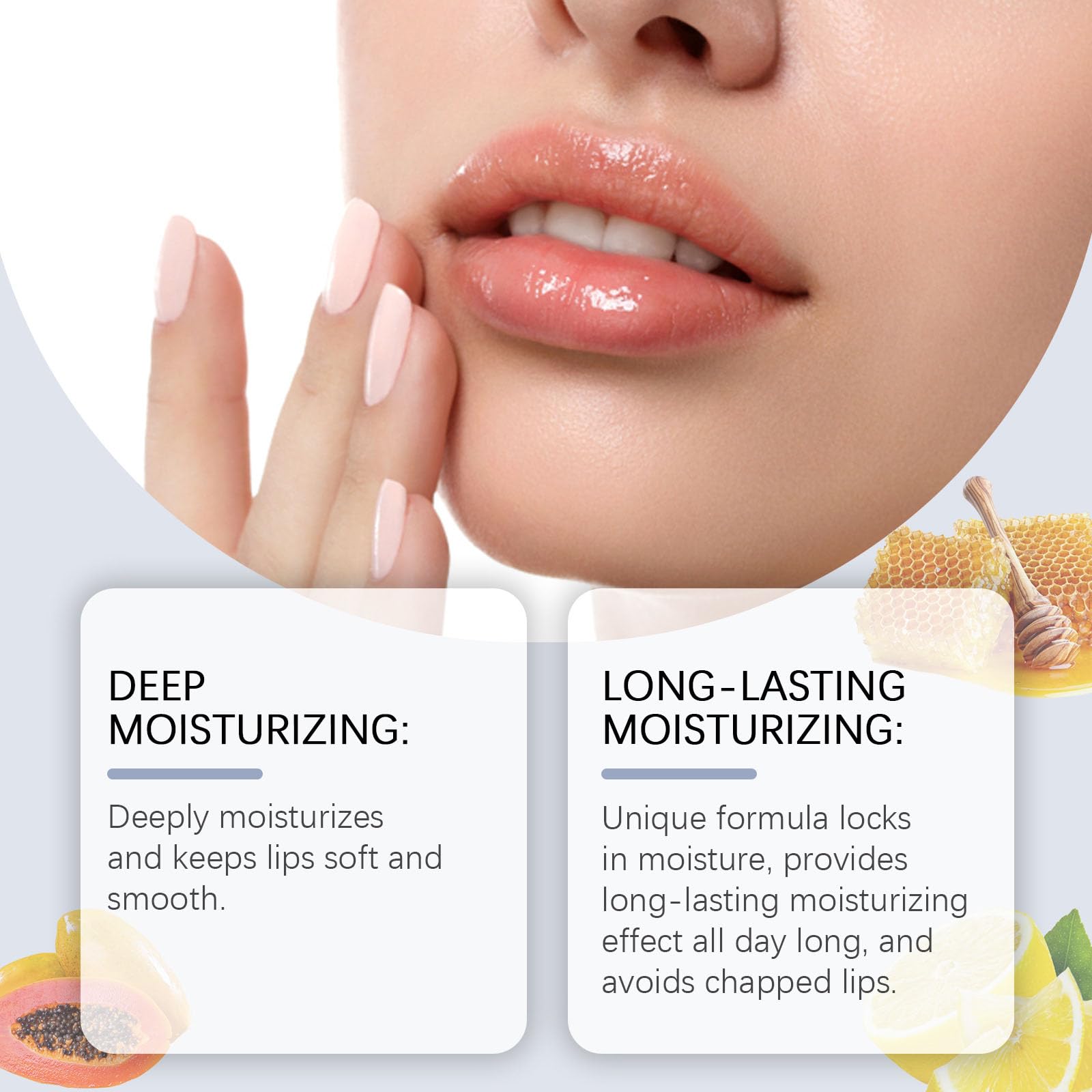TUOSHITONG Lip Lightening Balm SPF, soin nourrissant et protection légère des lèvres.