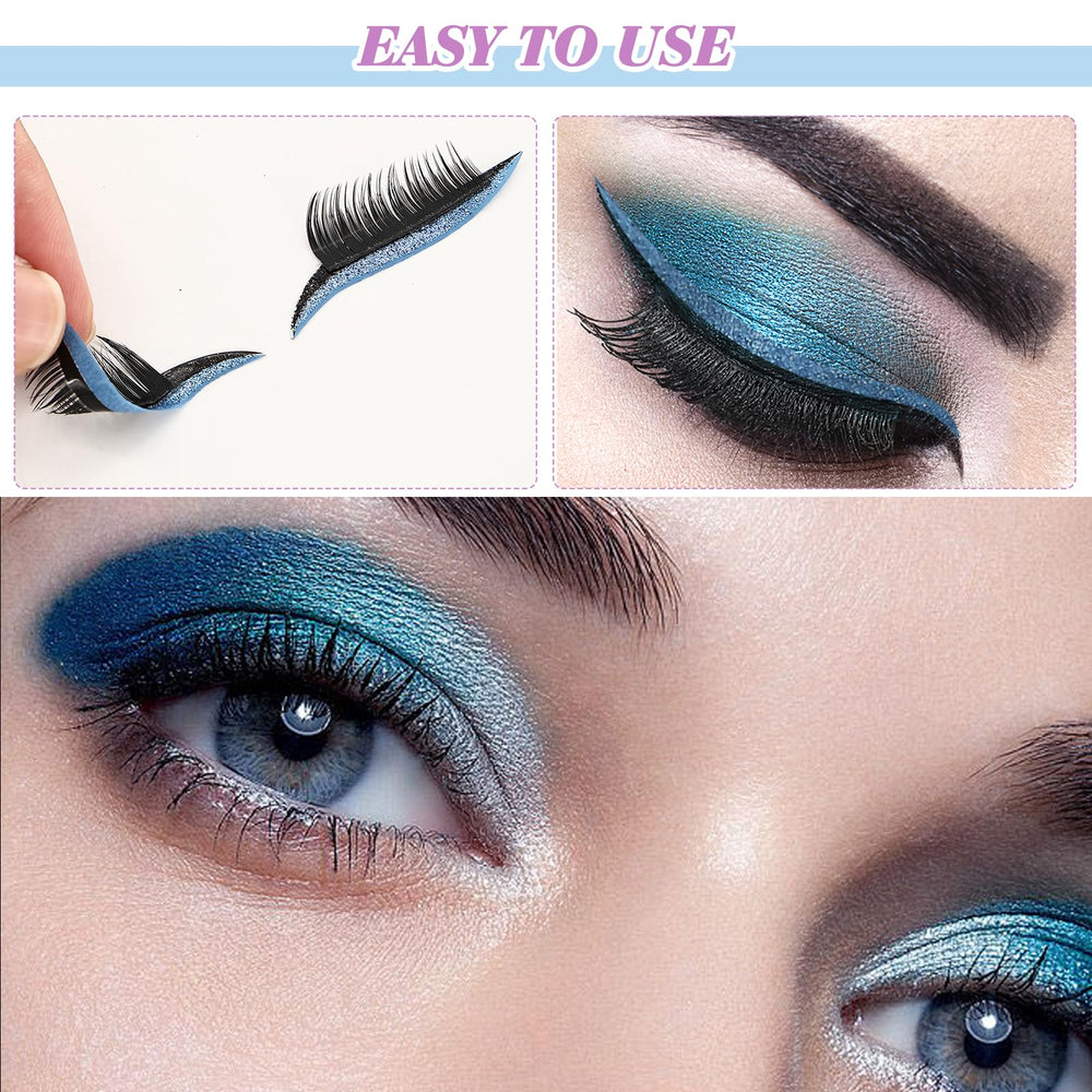 Patchs TURAOHU ombre-cils résistant à l'eau, pour journées actives.