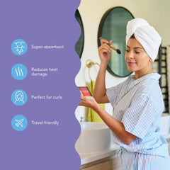 Turbie Twist: essuyage doux et anti-frisage pour cheveux